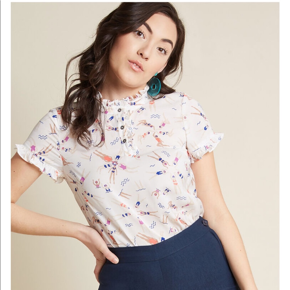 Modcloth form of flattery blouse